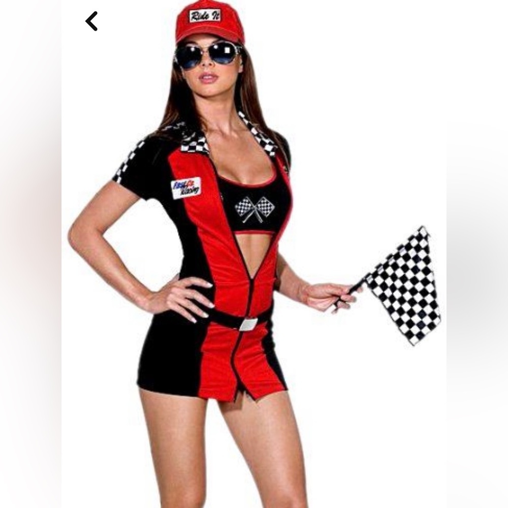 Sexy race car driver Halloween costume